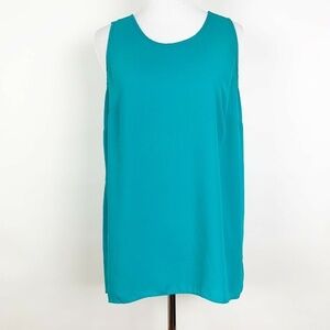 Mossimo Slit Back Flowy Tank Top Hi Low Hem